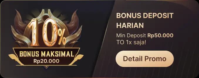 2# BONUS DEPOSIT HARIAN โ TO 1X!